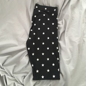 PINK Victoria's Secret Star Leggings in Black