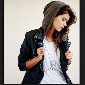 Free people vegan leather jacket
