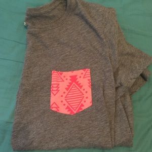 Victoria Secrets Pink Pocketed Tee