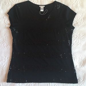 RARE! Doncaster. Stripe. Sequenced shirt.