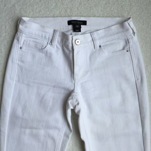 White Denim Ankle Length Jeans