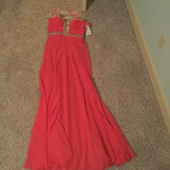 Hot pink formal dress!