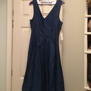 Brand new denim anthropologie dress!