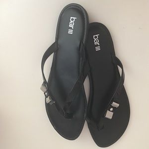 Bar III Black Sandals