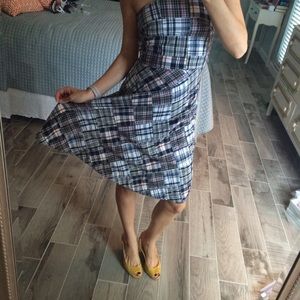 Dresses - Strapless madras dress Dresses - Strapless madras dress