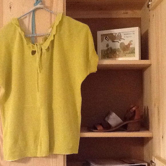 Bundled🦄Anthropologie MOTH ruffle sweater - Picture 2 of 4