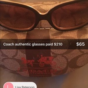 Authentic coach glasses