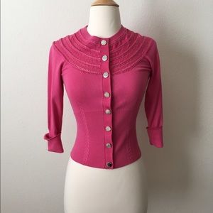 Karen Millen pink knit cardigan