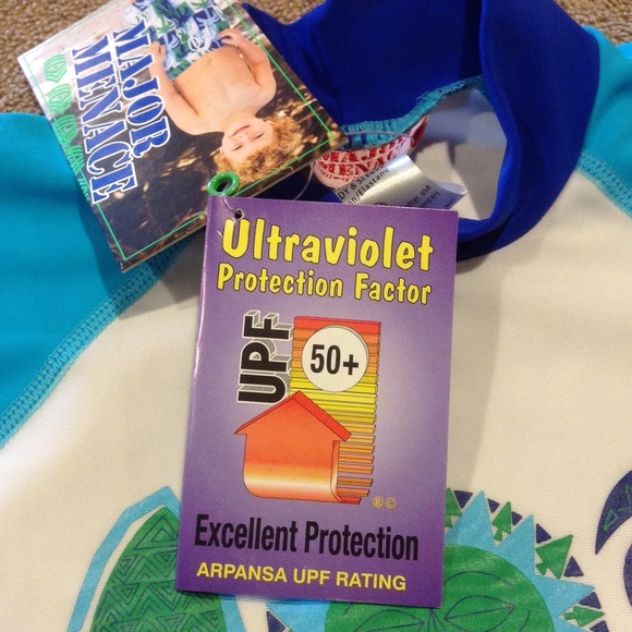 UPF Protection "Surf" Rash Guard Swim Shirt - Picture 3 of 4