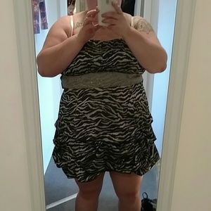 Zebra print dress