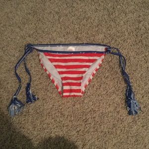 target red white and blue swimsuit bottoms
