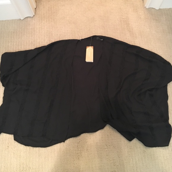 Black lace cardigan