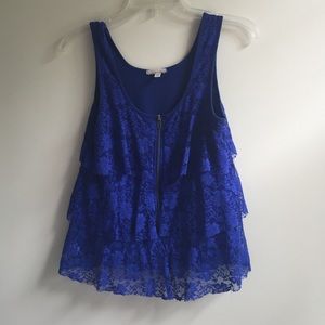 Urban Outfitters blue lace top