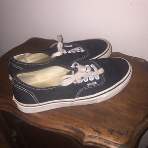 Black and white Vans