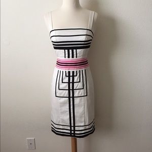 Karen Millen white color block dress