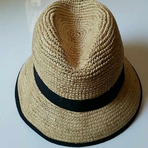 J.Crew Raffia Straw Bucket Hat