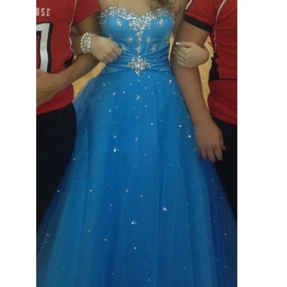 Blue Homecoming Dress