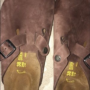 birkenstock leather shoes