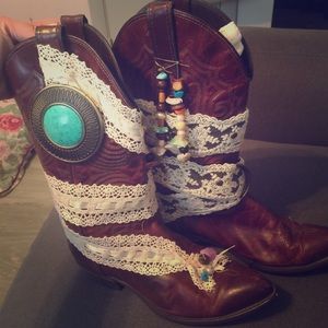 Upcycled western boots
