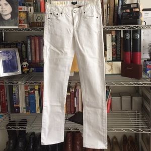 J.Crew factory white matchstick jeans