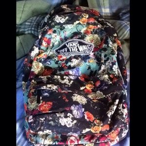 Vans Off The Wall floral backpack