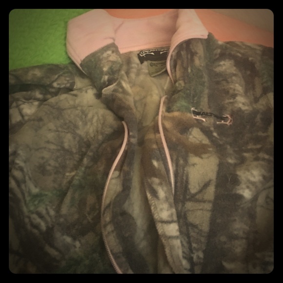 Camo fleece sweater