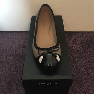 Ann Taylor Capitoe Ballet Slipper in Porcini