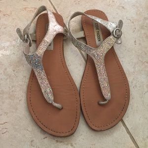 Steve Madden Silver Sandals