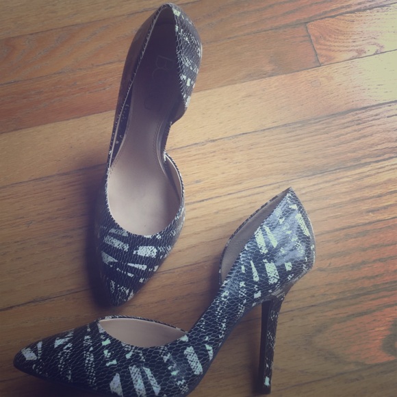 BCBG.Black and white heels