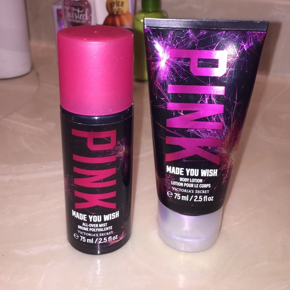 VS PINK MINI BODY MIST AND LOTION SET