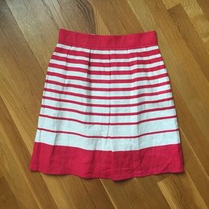 Banana Republic striped pink skirt