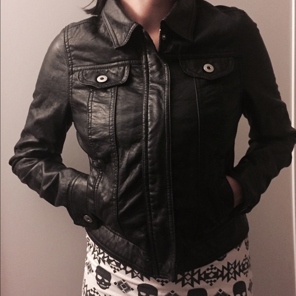 BONGO Jackets & Blazers - pinup Faux leather fit jacket rockabilly punk