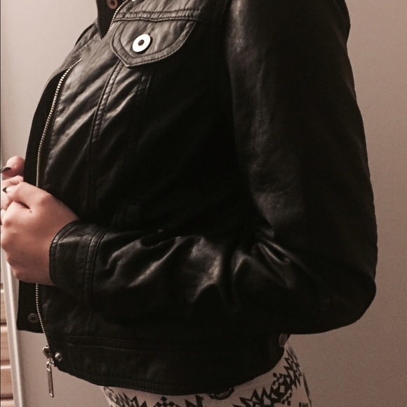 pinup Faux leather fit jacket rockabilly punk - Picture 2 of 4