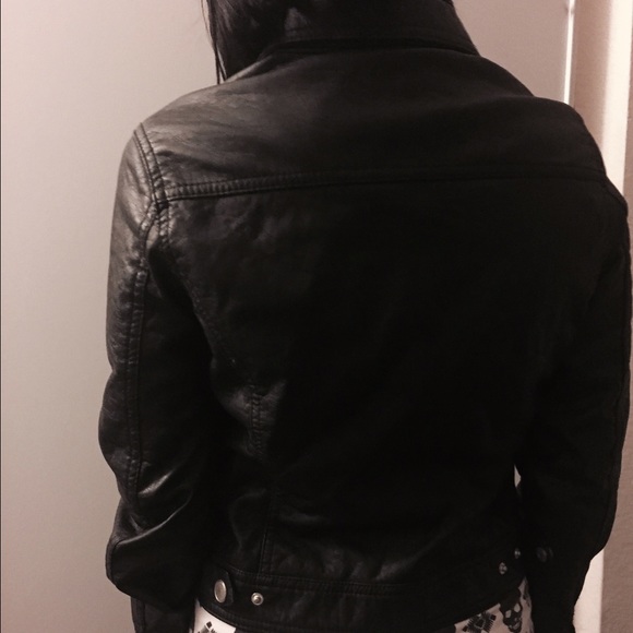 pinup Faux leather fit jacket rockabilly punk - Picture 3 of 4