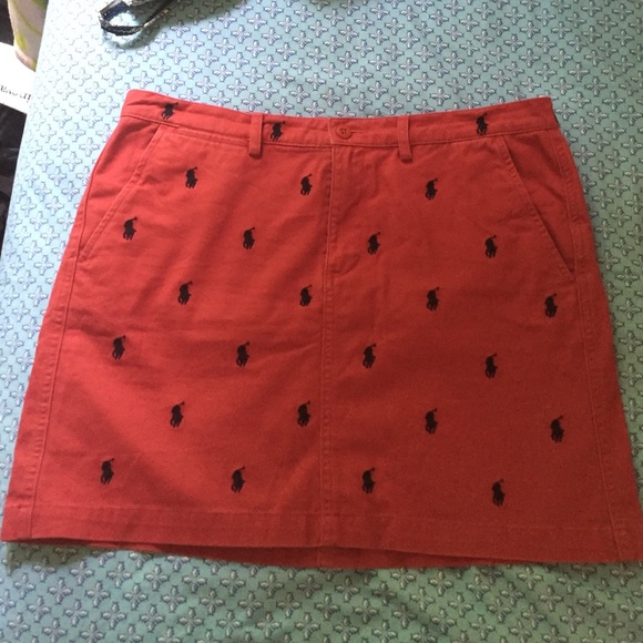 Ralph Lauren Nantucket Red Pony Skirt