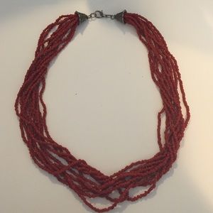 15% off with bundle! Red coral necklace