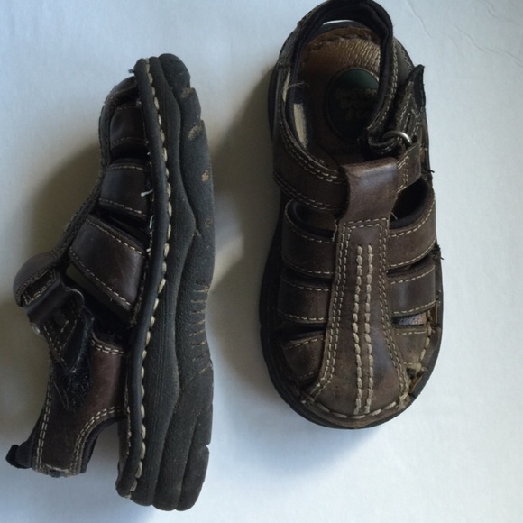 Cute Leather Sandals 7 1/2 - Picture 3 of 3