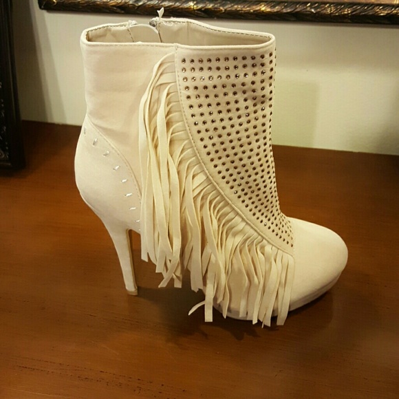 Rhinestone Ankle Boots Brand New!