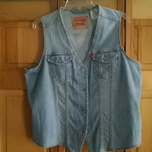 Ladies denim vest