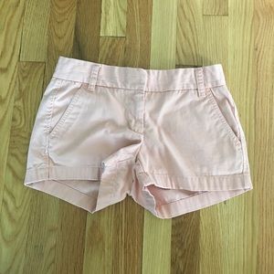 J. Crew 3" Chino Shorts Pink 00
