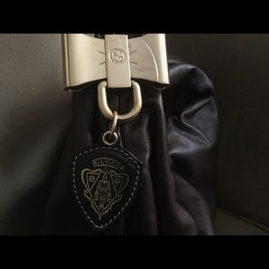 GUCCI soft brown leather shoulder bag