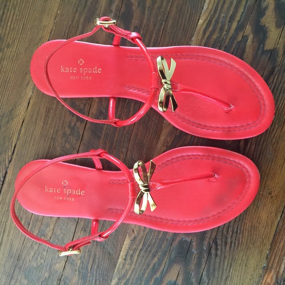 kate spade red sandals