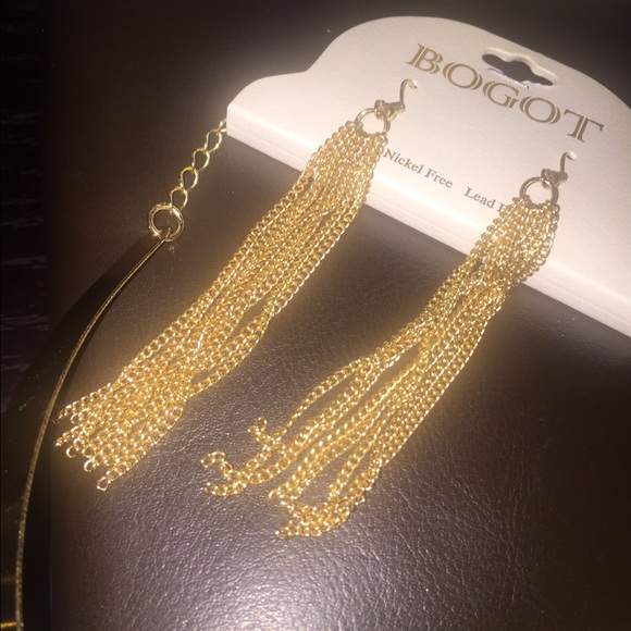 Turquoise and Gold Choker set - Picture 2 of 2