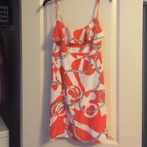 Lilly Pulitzer Booze Cruise Layla Dress Orange XS