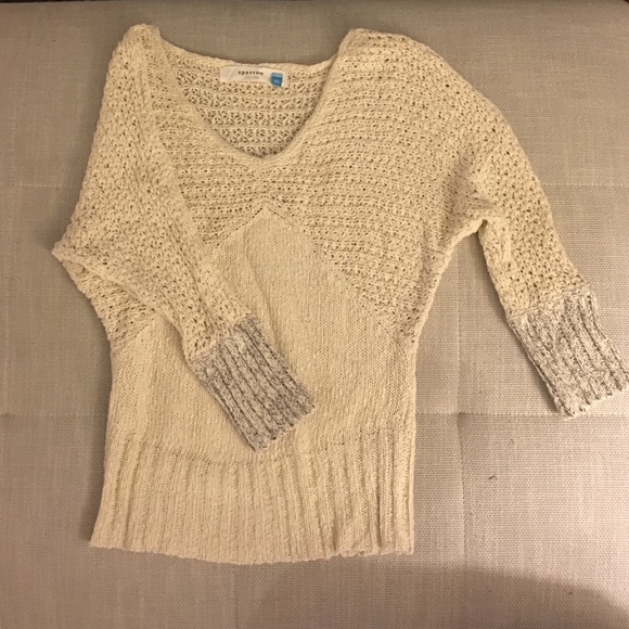 Cream Anthropologie Sparrow Knit Sweater - Picture 1 of 3