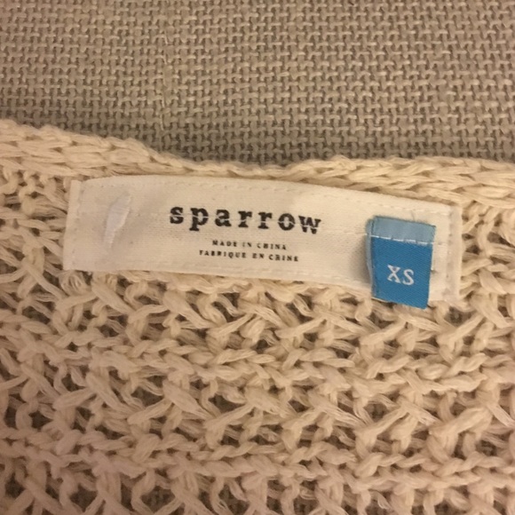 Cream Anthropologie Sparrow Knit Sweater - Picture 2 of 3
