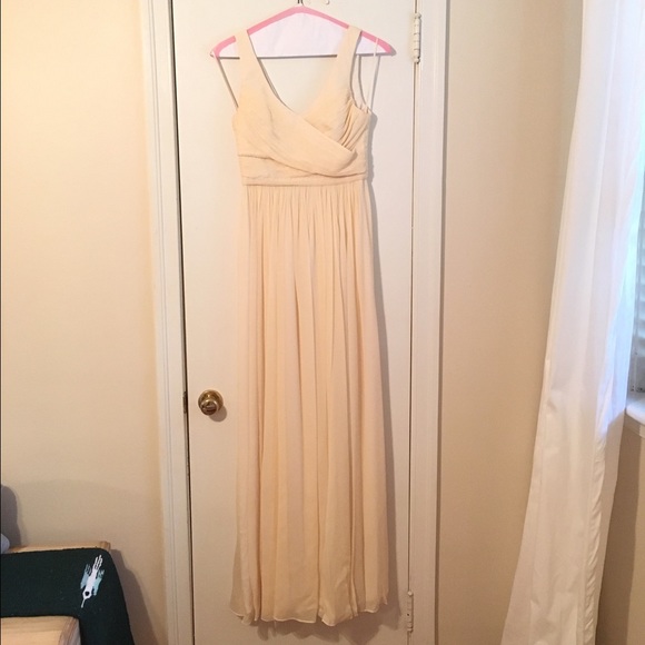 J. Crew Champagne Chiffon Gown
