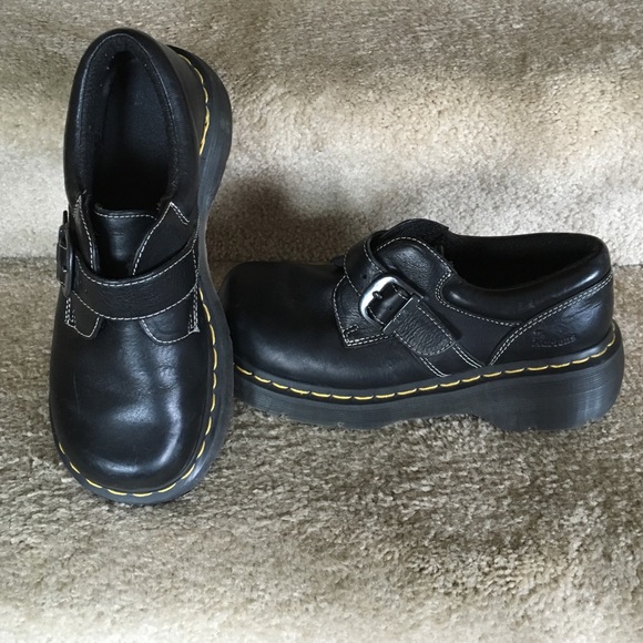 Dr Marten black leather Sz 8