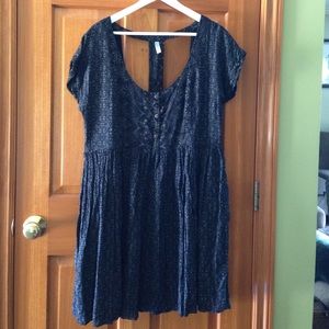 Emerald Green Open-Back Free People Dress
