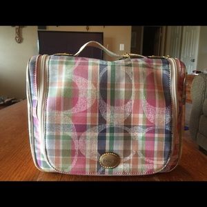 Coach travel makeup bag. Gently used.